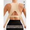 image:imageGORGLITTER Womens Posture Correcting Bra Front Closure Back Support BraNude