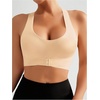 image:imageGORGLITTER Womens Posture Correcting Bra Front Closure Back Support BraNude