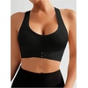image:imageGORGLITTER Womens Posture Correcting Bra Front Closure Back Support BraSolid Black