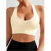 image:imageGORGLITTER Womens Posture Correcting Bra Front Closure Back Support BraSolid White