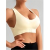 image:imageGORGLITTER Womens Posture Correcting Bra Front Closure Back Support BraSolid White
