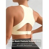 image:imageGORGLITTER Womens Posture Correcting Bra Front Closure Back Support BraSolid White