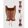 image:imageGORGLITTER Womens Western Cowgirl Rodeo Country Concert Outfits Vest TopsBrown Flower