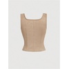 image:imageGORGLITTER Womens Western Cowgirl Rodeo Country Concert Outfits Vest TopsLight Khaki