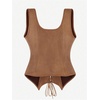image:imageGORGLITTER Womens Western Cowgirl Rodeo Country Concert Outfits Vest TopsPlain Brown