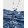 image:imageGORGLITTER Womens Y2k Halter Flowy Tops Ruffle Backless Fairy Crop CamiBlue