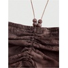 image:imageGORGLITTER Womens Y2k Halter Flowy Tops Ruffle Backless Fairy Crop CamiBrown