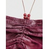 image:imageGORGLITTER Womens Y2k Halter Flowy Tops Ruffle Backless Fairy Crop CamiBurgundy