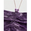 image:imageGORGLITTER Womens Y2k Halter Flowy Tops Ruffle Backless Fairy Crop CamiPurple