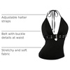 image:imageGORGLITTER Womens Y2k Rave Halter Goth Tops Going Out OutfitsBlack