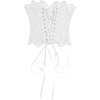 image:imageGORGLITTER Womens Lace Corset Tops Bustier Strapless Party Concert OutfitsWhite a