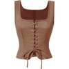 image:imageGORGLITTER Womens Western Cowgirl Rodeo Country Concert Outfits Vest TopsPure Brown