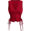 image:imageGORGLITTER Womens Western Cowgirl Rodeo Country Concert Outfits Vest TopsRed