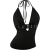 image:imageGORGLITTER Womens Y2k Rave Halter Goth Tops Going Out OutfitsBlack
