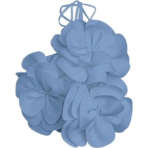 image:imageGORGLITTER Womens 3D Flower Halter Camisole Top Going Out Dressy TopBlue