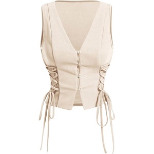 image:imageGORGLITTER Womens Western Cowgirl Rodeo Country Concert Outfits Vest TopsApricot