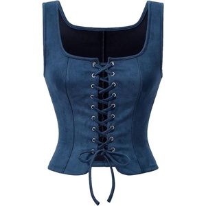 image:imageGORGLITTER Womens Western Cowgirl Rodeo Country Concert Outfits Vest TopsBlue