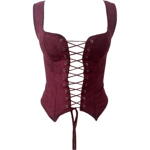 image:imageGORGLITTER Womens Western Cowgirl Rodeo Country Concert Outfits Vest TopsBurgundy
