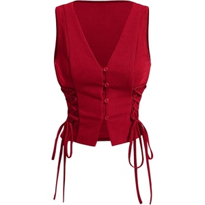 image:imageGORGLITTER Womens Western Cowgirl Rodeo Country Concert Outfits Vest TopsRed