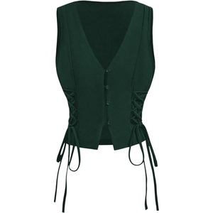 image:imageGORGLITTER Womens Western Cowgirl Rodeo Country Concert Outfits Vest TopsSolid Dark Green