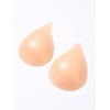 image:imageGORGLITTER Womens Halter Strapless Sticky Bra Nipple Covers Invisible Adhesive Silicone Push Up No Show Bras Clear StrapApricot
