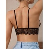 image:imageGORGLITTER Womens Lace Sheer Bralette Sexy See Through Mesh Rave BraBlack