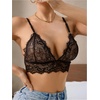 image:imageGORGLITTER Womens Lace Sheer Bralette Sexy See Through Mesh Rave BraBlack