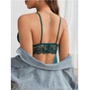 image:imageGORGLITTER Womens Lace Sheer Bralette Sexy See Through Mesh Rave BraGreen