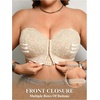 image:imageGORGLITTER Womens Plus Size Front Closure Strapless Bra Push Up BralettesBeige