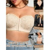 image:imageGORGLITTER Womens Plus Size Front Closure Strapless Bra Push Up BralettesBeige