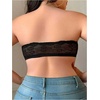 image:imageGORGLITTER Womens Plus Size Front Closure Strapless Bra Push Up BralettesBlack Plus