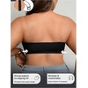 image:imageGORGLITTER Womens Plus Size Front Closure Strapless Bra Push Up BralettesBlack Sheer