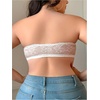 image:imageGORGLITTER Womens Plus Size Front Closure Strapless Bra Push Up BralettesWhite
