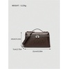 image:imageGORGLITTER Womens Sparkly Metallic Clutch Purses Textured Top Handle Evening Bags Shoulder HandbagsCoffee