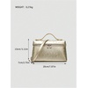 image:imageGORGLITTER Womens Sparkly Metallic Clutch Purses Textured Top Handle Evening Bags Shoulder HandbagsGold