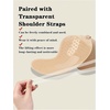 image:imageGORGLITTER Womens Sticky Halter Top Bra Adhesive Invisible Clear BraApricot