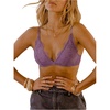 image:imageGORGLITTER Womens Lace Triangle Bralette Sexy Sheer Cute Y2K Wireless BrasDusty Purple