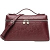 image:imageGORGLITTER Womens Sparkly Metallic Clutch Purses Textured Top Handle Evening Bags Shoulder HandbagsBurgundy