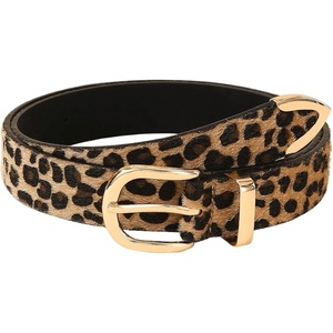 image:imageGORGLITTER Womens Leopard Cheetah Western Cowgirl Country Belts TrendyBrown