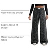 image:imageGORGLITTER Womens Cheetah Print Pants Leopard Straight Leg SweatpantsDark Grey