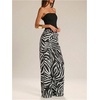 image:imageGORGLITTER Womens Cheetah Print Pants Leopard Straight Leg SweatpantsWhite and Black