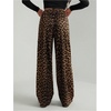 image:imageGORGLITTER Womens Cheetah Print Pants Leopard Straight Leg SweatpantsYellow
