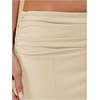image:imageGORGLITTER Womens Elastic Ruched Asymmetrical Flowy Handkerchief Hem SkirtApricot