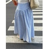 image:imageGORGLITTER Womens Plaid Maxi Skirt Gingham Drop Waist Y2k Fall SkirtsBlue and White