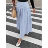image:imageGORGLITTER Womens Plaid Maxi Skirt Gingham Drop Waist Y2k Fall SkirtsBlue and White