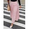 image:imageGORGLITTER Womens Plaid Maxi Skirt Gingham Drop Waist Y2k Fall SkirtsRed and White