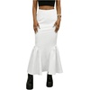 image:imageGORGLITTER Womens Ruffle Maxi Pencil Skirts High Waisted Long SkirtWhite