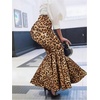 image:imageGORGLITTER Womens Ruffle Maxi Pencil Skirts High Waisted Long SkirtYellow