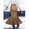 image:imageGORGLITTER Womens Ruffle Maxi Pencil Skirts High Waisted Long SkirtYellow
