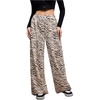 image:imageGORGLITTER Womens Cheetah Print Pants Leopard Straight Leg SweatpantsApricot